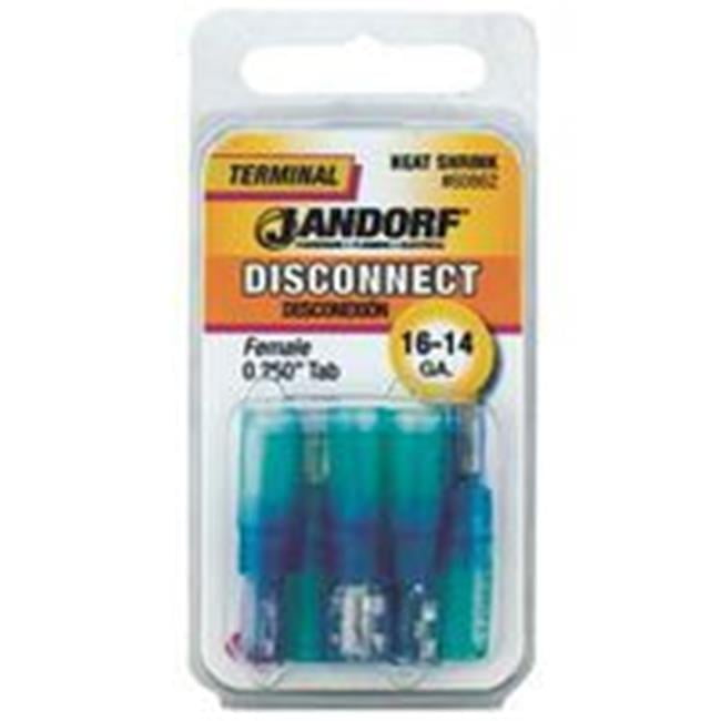 Jandorf 16-14 Ga. Insulated Wire Female Disconnect Blue 5 pk