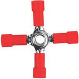 Jandorf 22-18 Ga. Insulated Wire Terminal Butt Splice Red 2 pk