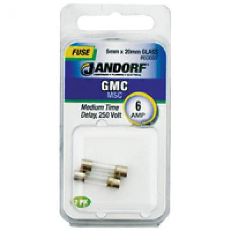 Jandorf GMC 6 amps Medium Time Delay Fuse 2 pk