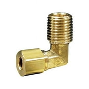 JMF Company 5/16 in. Compression X 1/8 in. D MPT Brass 90 Degree Street Elbow