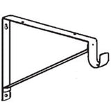 Knape & Vogt John Sterling White Steel Shelf/Rod Bracket 12 Ga. 11 in. L 250 lb