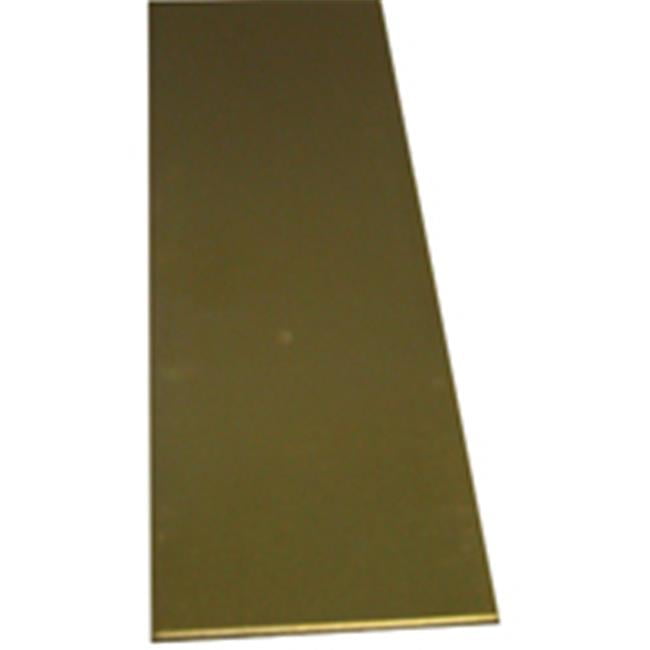 K&S 0.093 in. X 2 in. W X 12 in. L Mill Brass Metal Strip