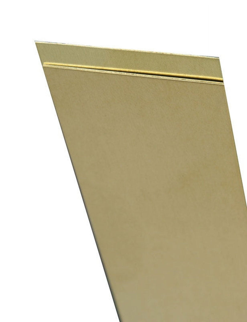 K&S 0.064 in. X 1/4 in. W X 12 in. L Mill Brass Metal Strip