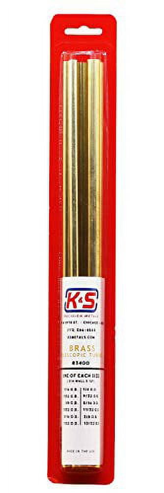 K&S 12 in. L Round Brass Tube 12 pk