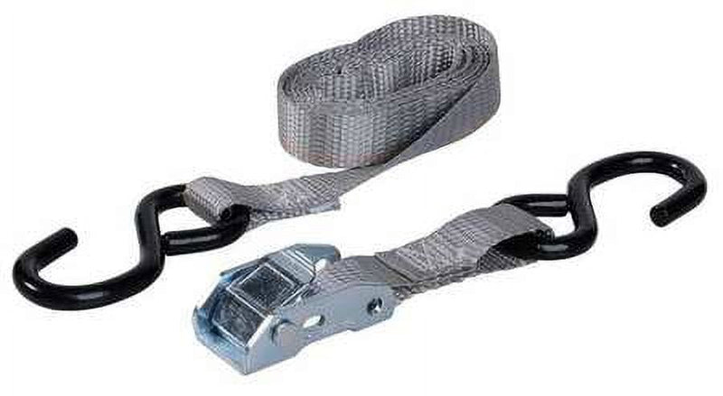 Keeper 1 in. W X 6 ft. L Gray Tie Down 400 lb 2 pk