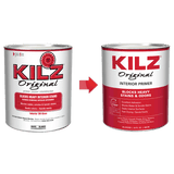 KILZ Original White Flat Oil-Based Alkyd Oil Primer 1 qt