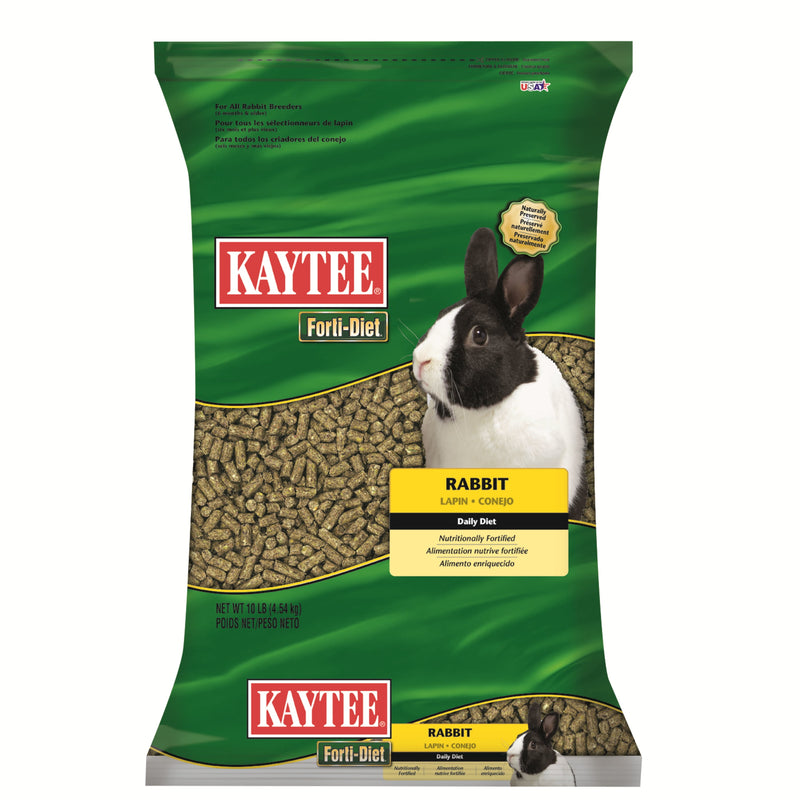 Kaytee Forti-Diet Natural Pellets Rabbit Food 10 lb