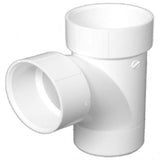 Charlotte Pipe Schedule 40 1-1/2 in. Hub X 1-1/2 in. D Hub PVC Sanitary Street Tee 1 pk