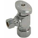 Keeney 5/8 in. Compression X 3/8 in. Compression Brass Angle Stop Valve