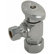 Keeney 5/8 in. Compression X 3/8 in. Compression Brass Angle Stop Valve
