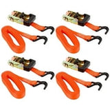 Keeper 1 in. W X 12 ft. L Gray Ratchet Tie Down Strap 1000 lb 4 pk