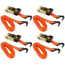 Keeper 1 in. W X 12 ft. L Gray Ratchet Tie Down Strap 1000 lb 4 pk