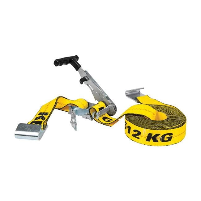 Keeper 2 in. W X 27 ft. L Yellow Tie Down w/Ratchet 3333 lb 1 pk