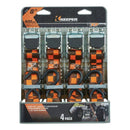 Keeper 1.25 in. W X 8 ft. L Black/Orange Tie Down Strap 400 lb 4 pk
