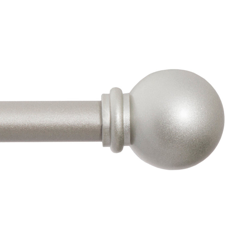 Kenney Brass Champagne Silver Curtain Rod 28 in. L X 48 in. L