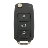 KeyStart Flip Key Automotive FOB Key Blank VW046 Double For VW