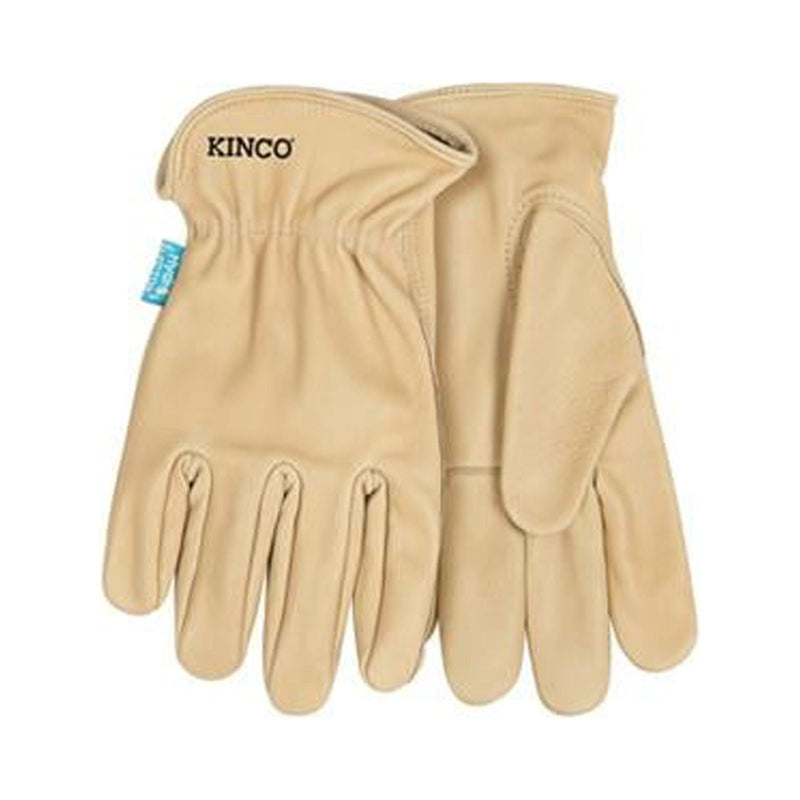 Kinco Hydroflector Men's Indoor/Outdoor Premium Grain Driver Gloves Tan M 1 pair