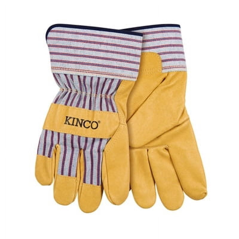 Kinco Men's Indoor/Outdoor Palm Gloves Yellow M 1 pair