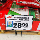 Black Metal Pallet Sign Holder 8.5 in. H X 11 in. W