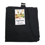 Ritz Black Cotton Solid Apron