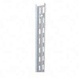 Knape & Vogt 82 Series White Steel Double Slot Bracket 14 Ga. 78 in. L