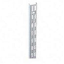Knape & Vogt 82 Series White Steel Double Slot Bracket 14 Ga. 78 in. L