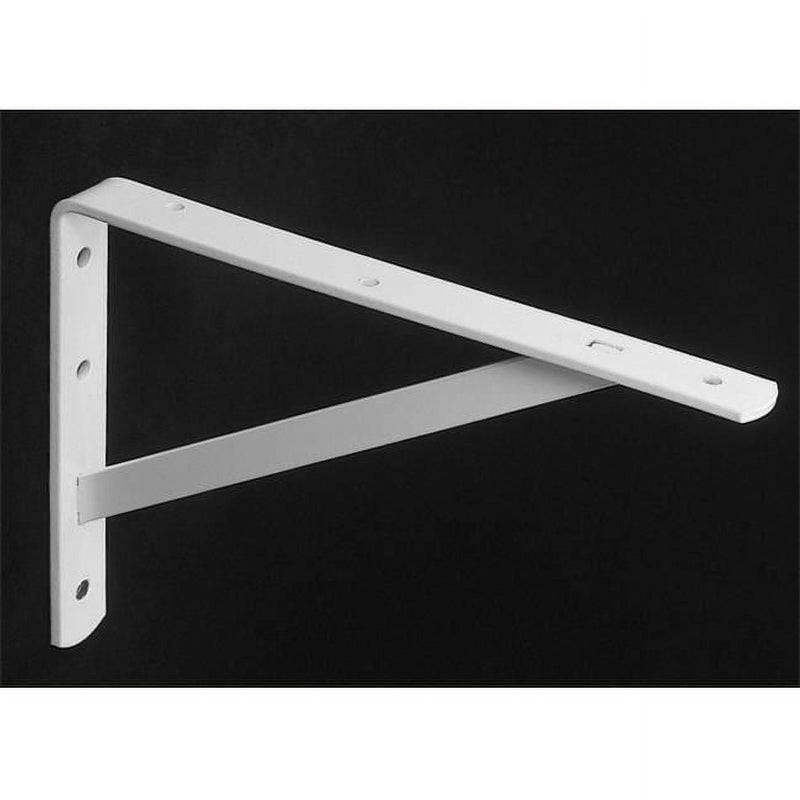 Knape & Vogt White Steel Bracket N/A Ga. 16 in. L 600 lb