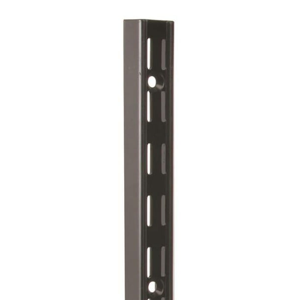 Knape & Vogt Black Steel Regular Duty Shelf Support 14 Ga. 48 in. L