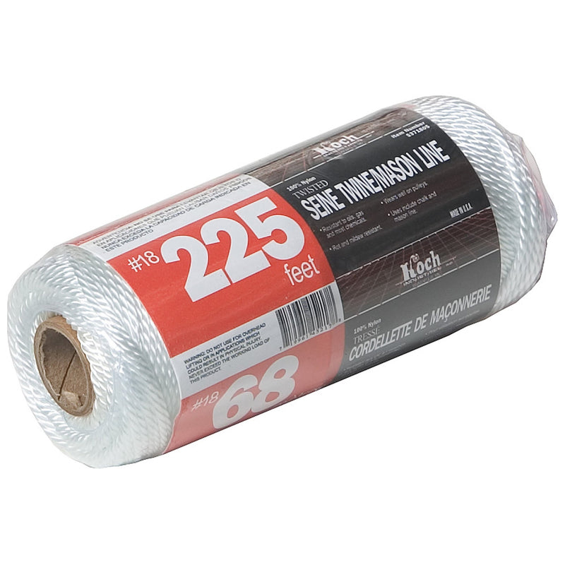 Koch 225 ft. L White Twisted Nylon Mason Line