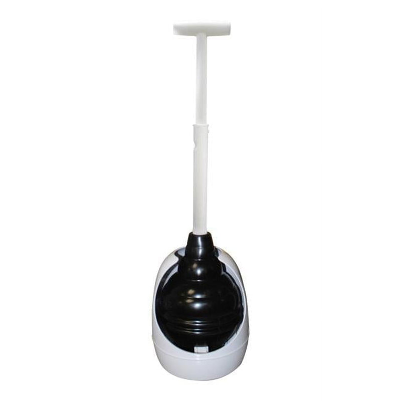 Korky Beehive Max Toilet Plunger with Holder 16 in. L X 6 in. D