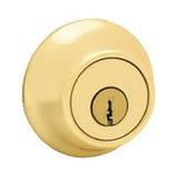 Kwikset SmartKey Security Polished Brass Metal Double Cylinder Deadbolt