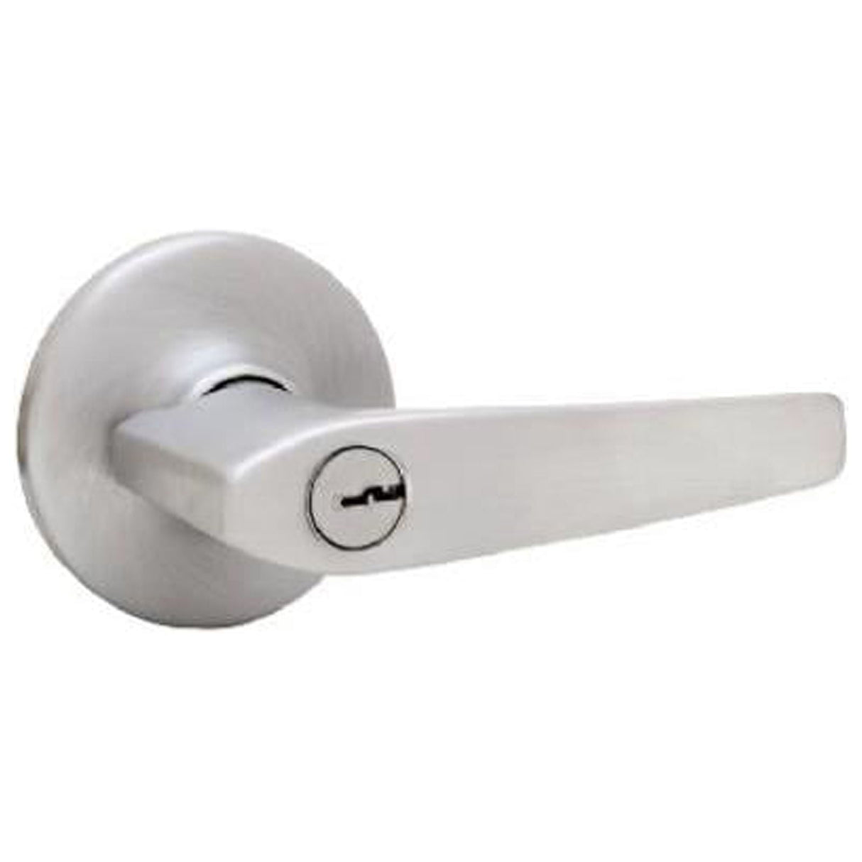 Kwikset Delta Satin Chrome Keyed Entry Lever 1-3/8 in.
