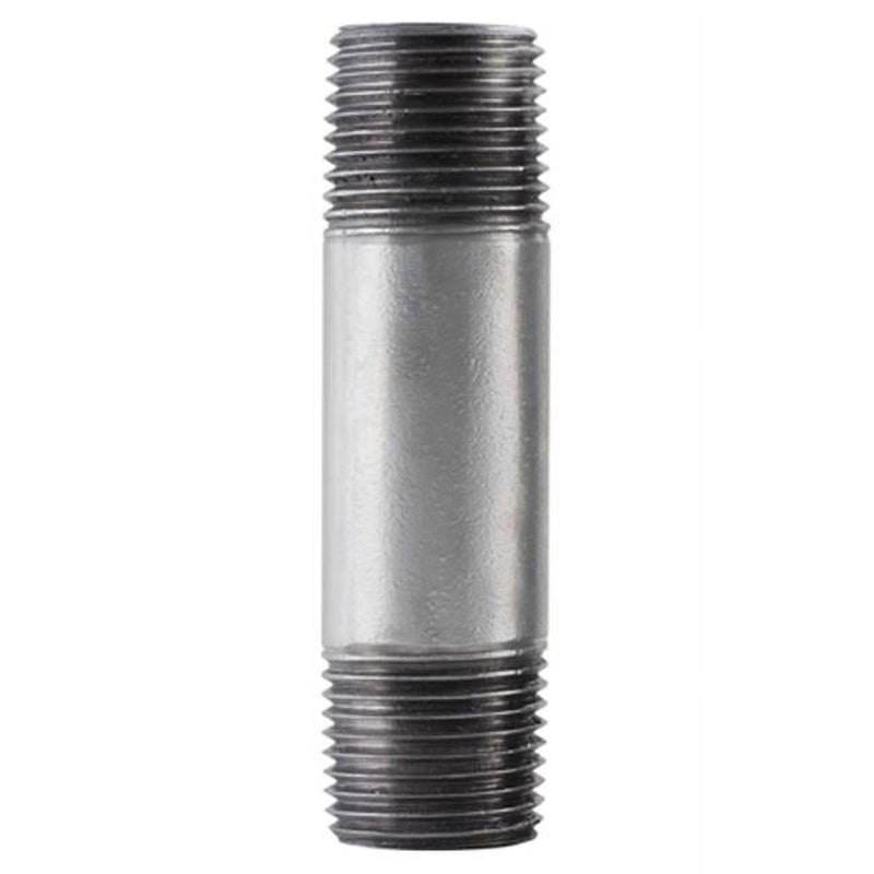 STZ Industries 1 in. MIP each X 1 in. D MIP Galvanized Steel Close Nipple