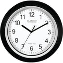 La Crosse Technology 12 in. L X 1 in. W Indoor Casual Analog Atomic Wall Clock Glass/Plastic Black/S