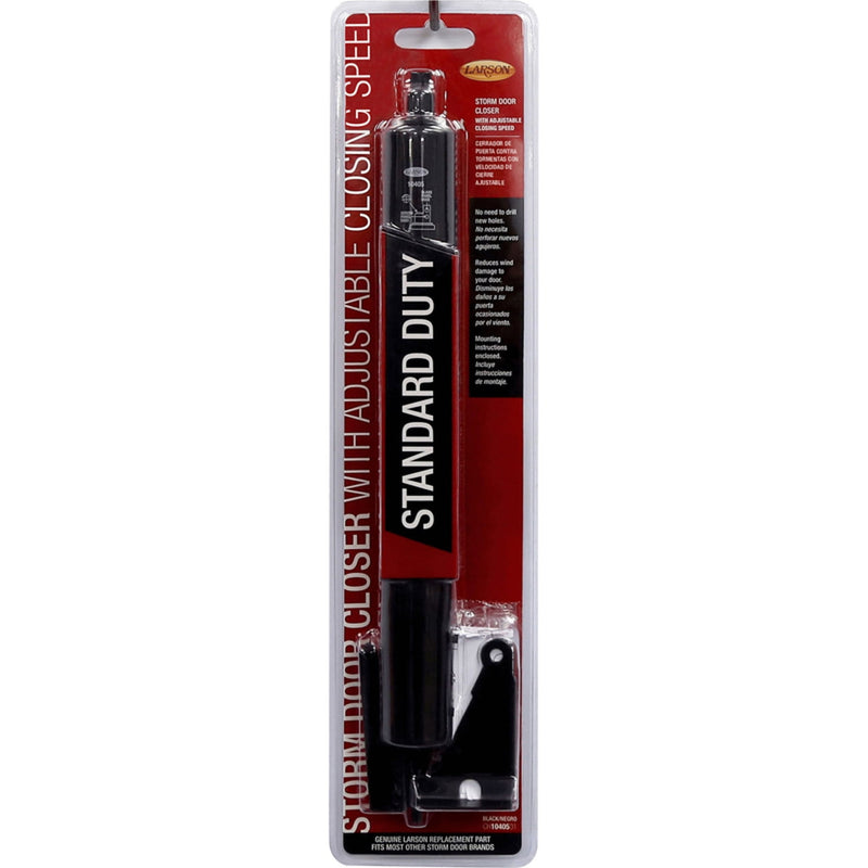 Larson Standard Duty Black Aluminum Pneumatic Door Closer