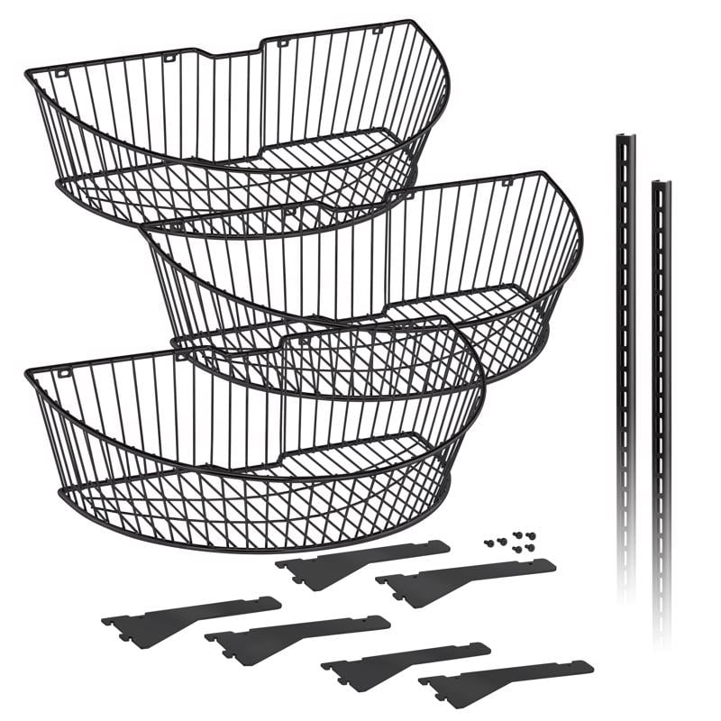 Black End Cap Basket