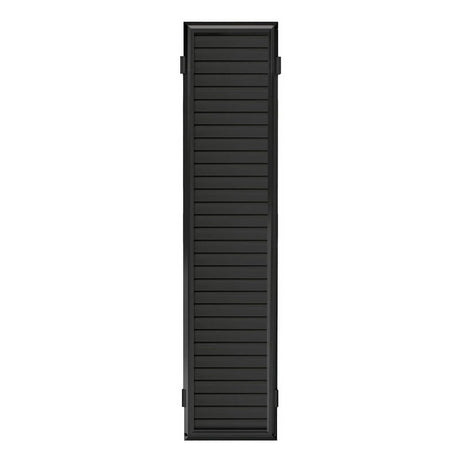 48 in. H X 1 in. W X 10 in. L Matte Black Slatwall Panel