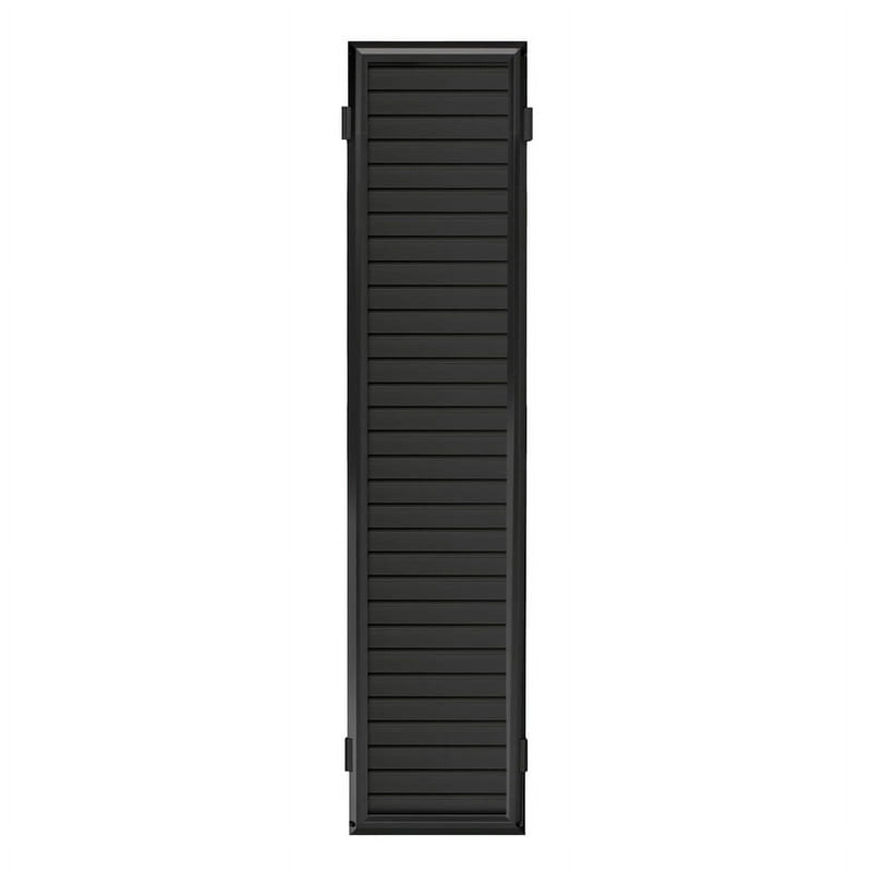 48 in. H X 1 in. W X 10 in. L Matte Black Slatwall Panel