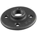 STZ Industries 1-1/2 in. FIP each Black Malleable Iron Floor Flange