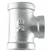 STZ Industries 2 in. FIP each X 2 in. D FIP 2 in. D FIP Galvanized Malleable Iron Tee