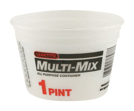 Leaktite Clear 1 pt Multi-Mix Container