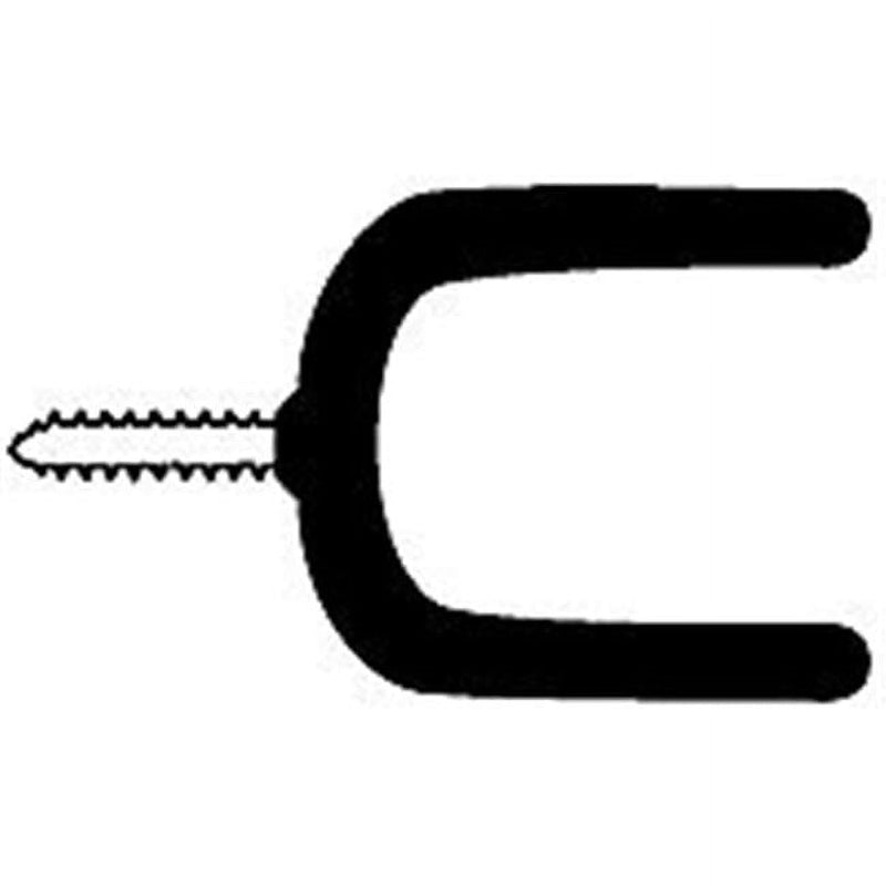 Crawford 4.88 in. L Vinyl Coated Black Steel Large Super Tool Hook 50 lb. cap. 1 pk