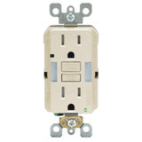 Leviton 15 amps 125 V Duplex Light Almond GFCI Outlet 5-15R 1 pk