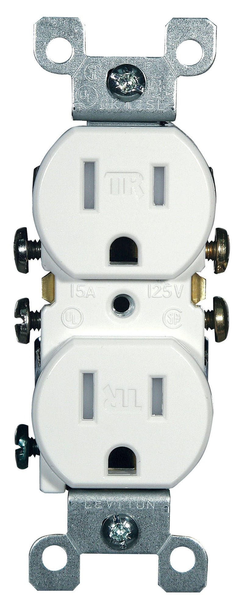 Leviton 15 amps 125 V Duplex White Outlet 5-15R 10 pk