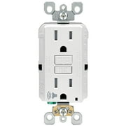 Leviton 15 amps 125 V White Audible Outlet 5-15R 1 pk