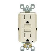 Leviton SmartlockPro 15 amps 125 V Duplex Light Almond GFCI Outlet 5-15R 1 pk