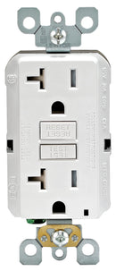 Leviton 20 amps 125 V Duplex White GFCI Outlet 5-20R 1 pk