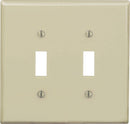 Leviton Ivory 2 gang Nylon Toggle Wall Plate 1 pk