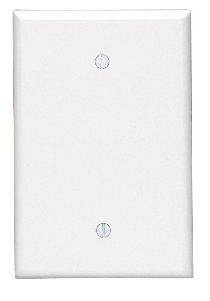 Leviton White 1 gang Thermoset Plastic Blank Wall Plate 1 pk