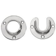 Lido 1-1/4 in. L X 1-5/16 in. D Polished Chrome Steel Closet Flange Set